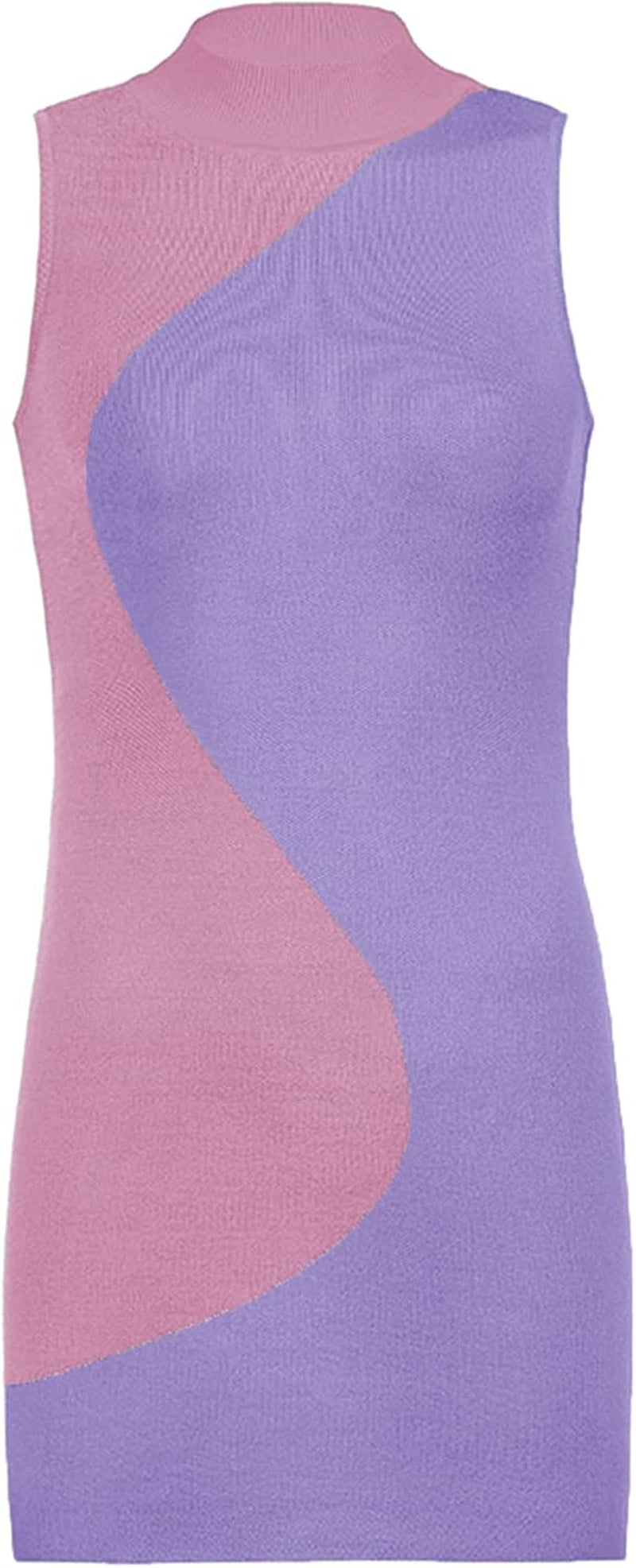 Women Sexy Bodycon Dress Y2K Knitted Mini Dress Halter